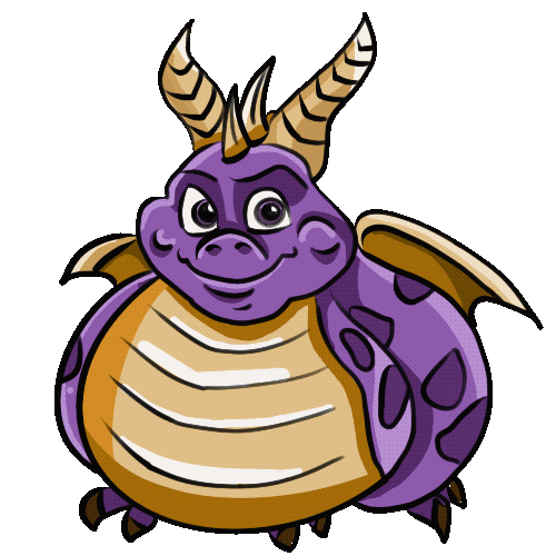 Chonky Spyro eating a gem - image 1 - student project