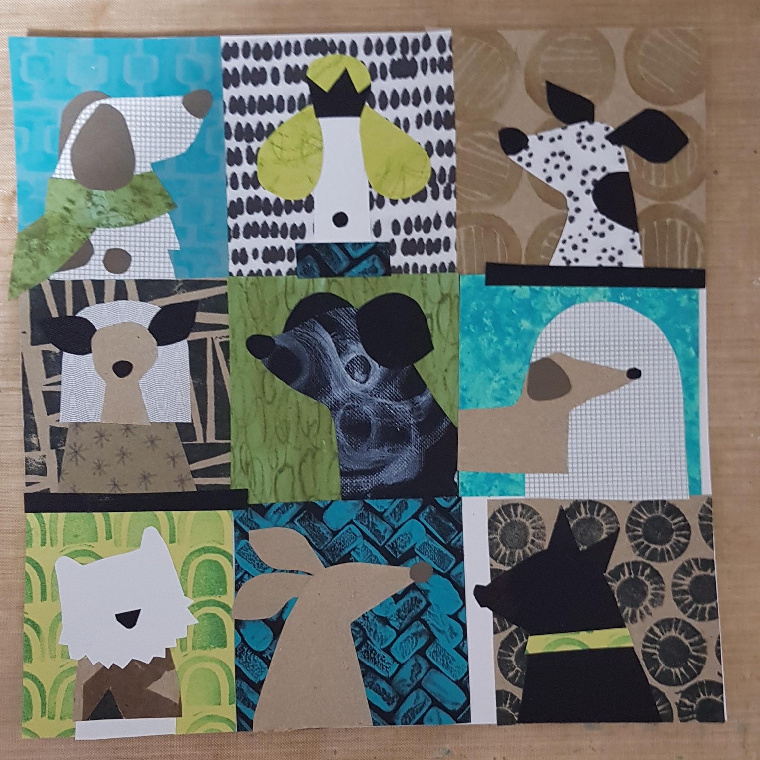 Mixed Media - dog grid - image 3 - student project