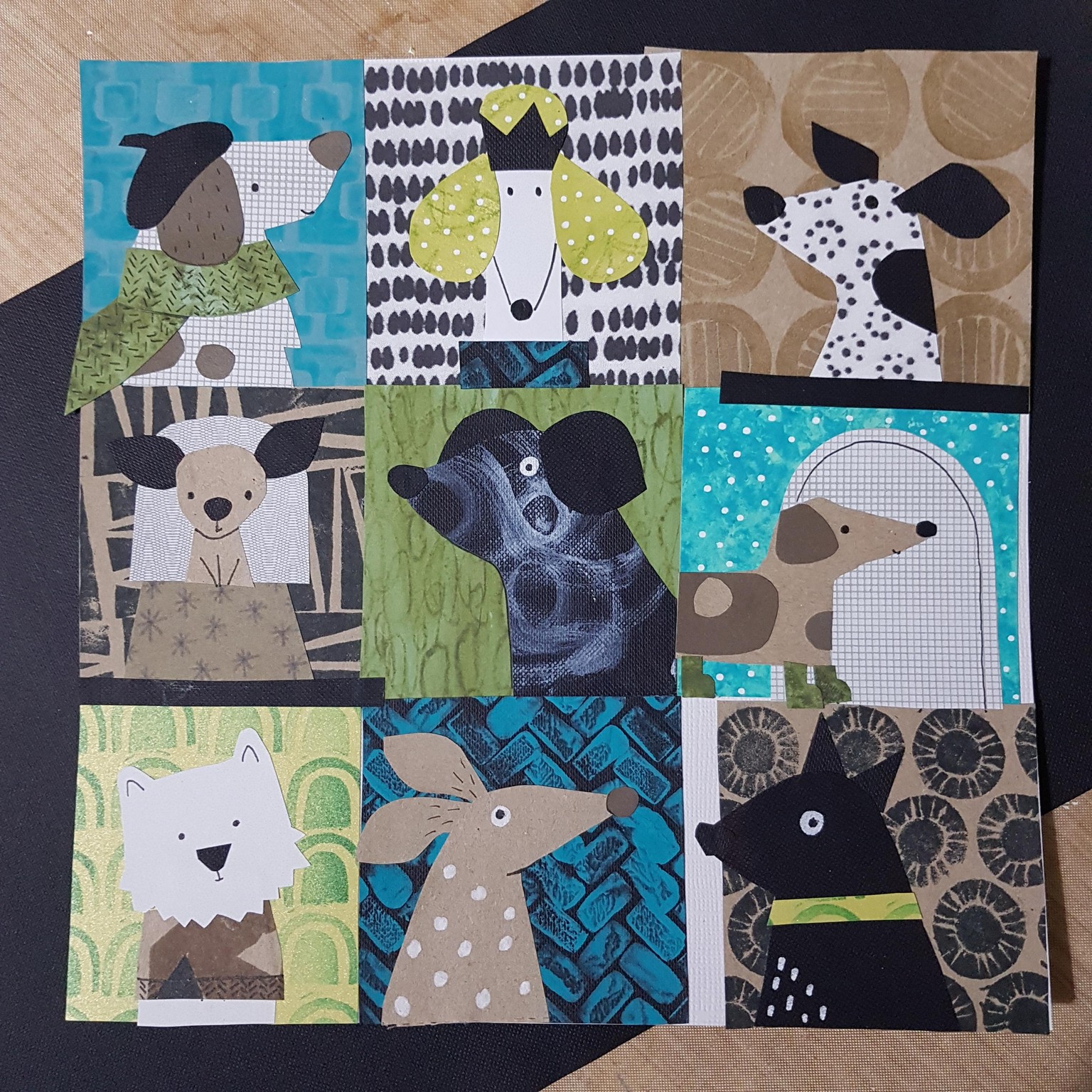 Mixed Media - dog grid - image 2 - student project