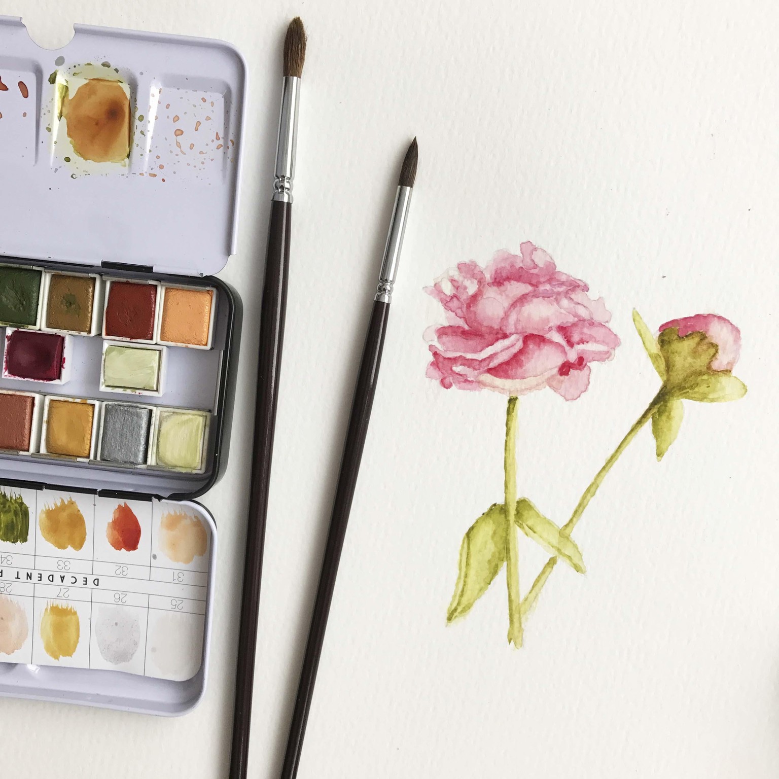 My Peony Painting - image 2 - student project