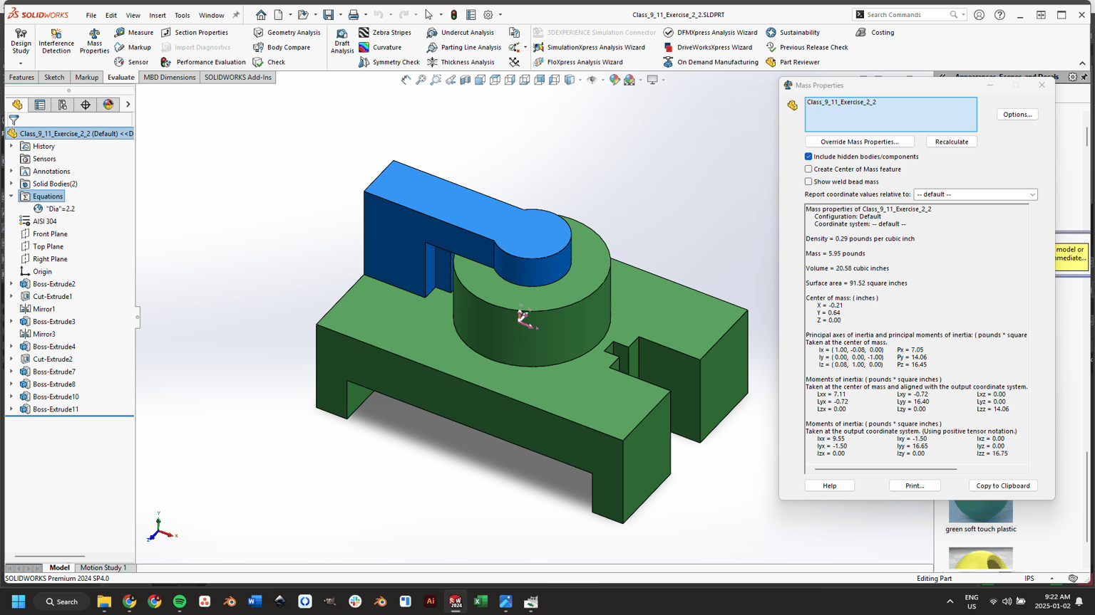 SOLIDWORKS Class 9 Project Submissions - image 2 - student project
