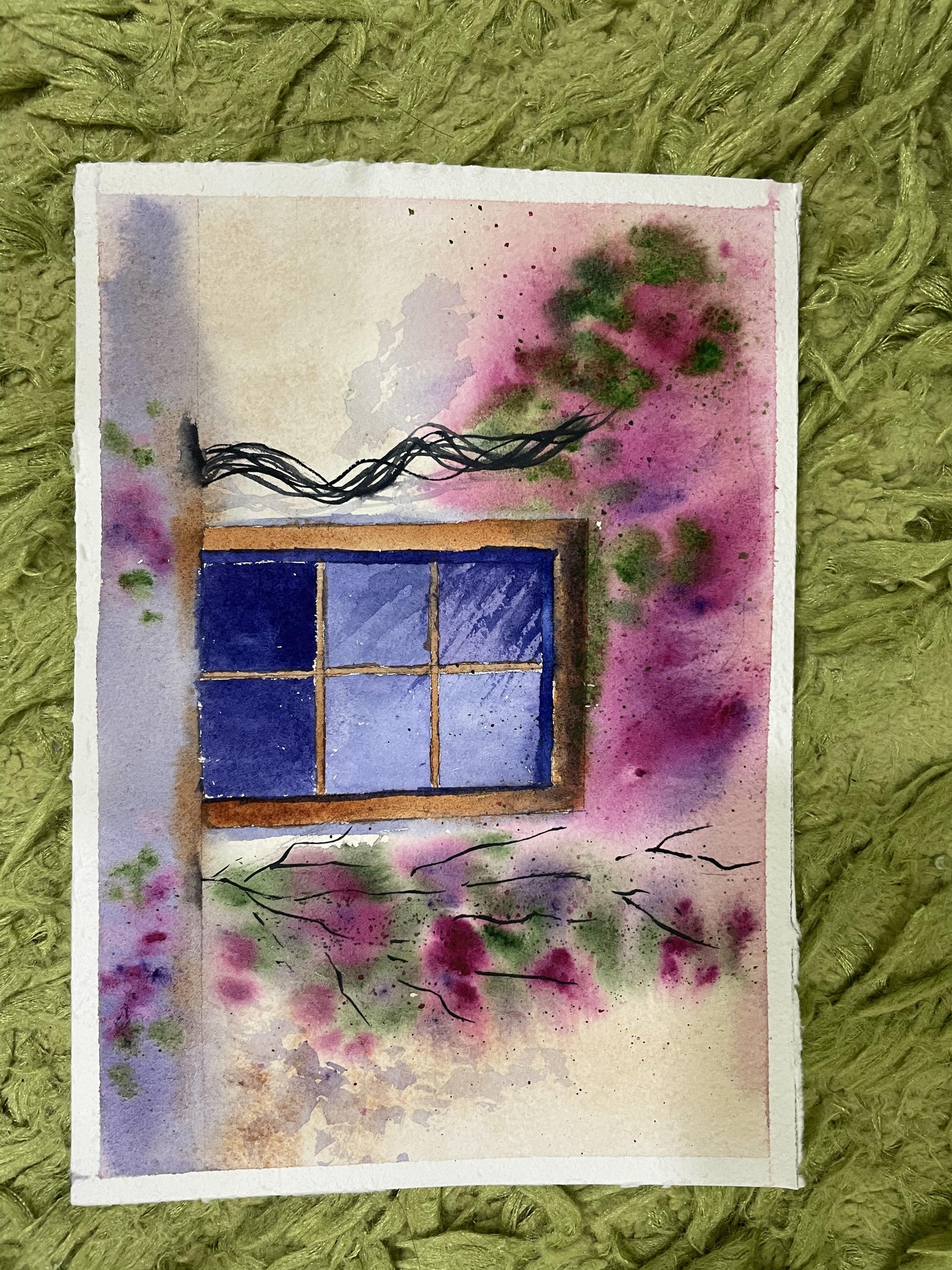 Colorful doors in watercolor - image 3 - student project
