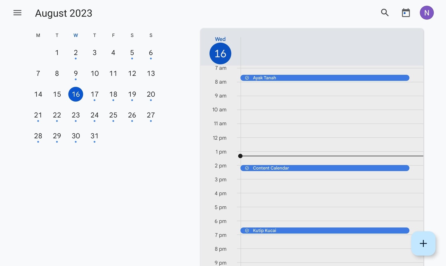 Creating Daily Routine Schedules For Next Day & Month - image 1 - student project