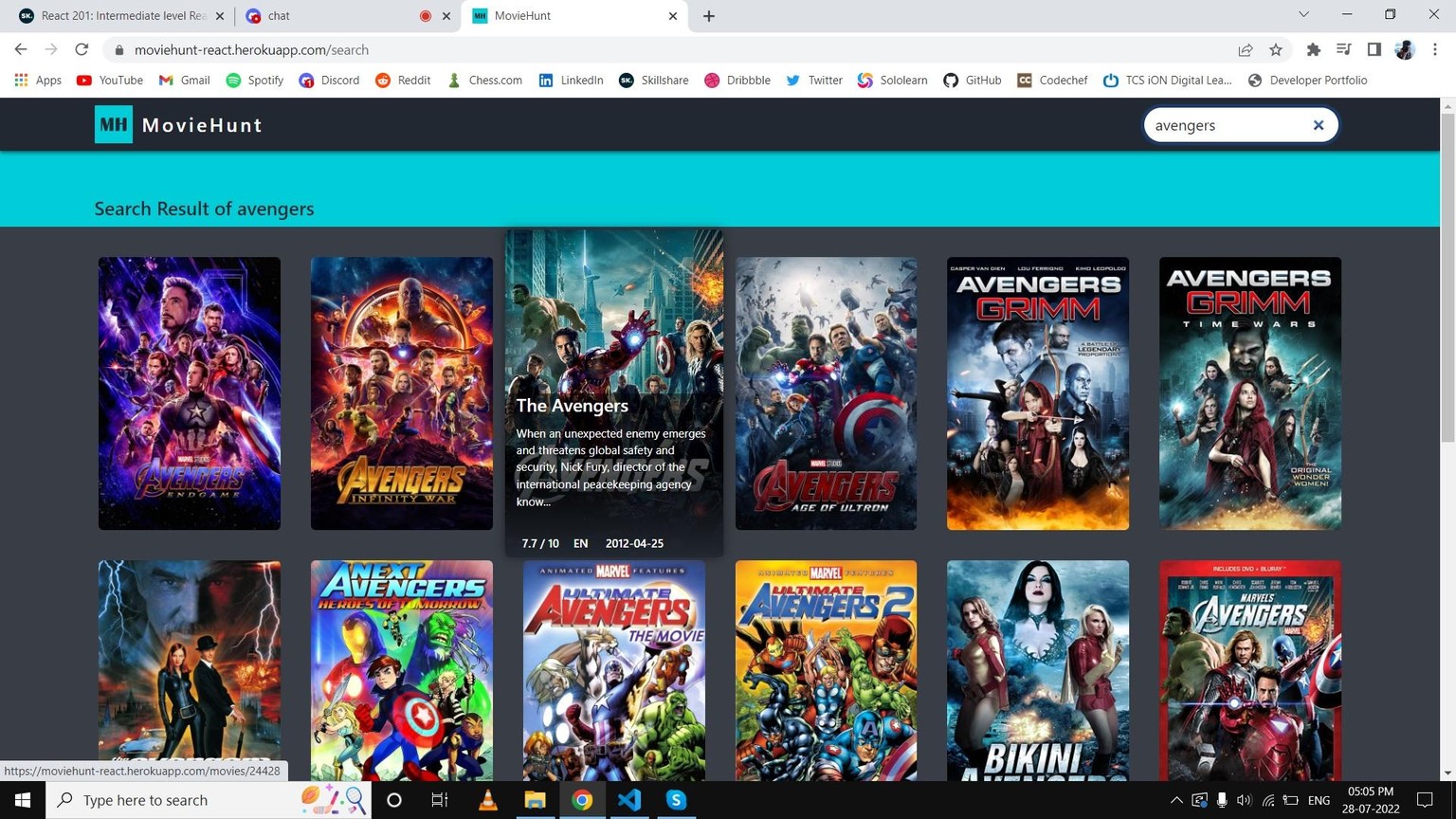 MovieHunt - image 1 - student project