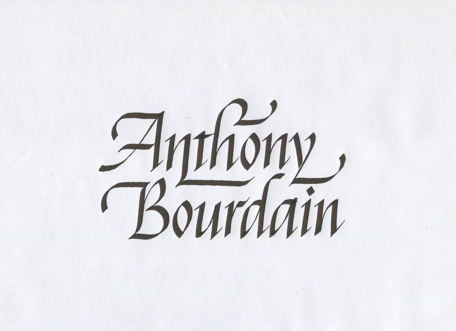 Anthony Bourdain Tribute - image 2 - student project
