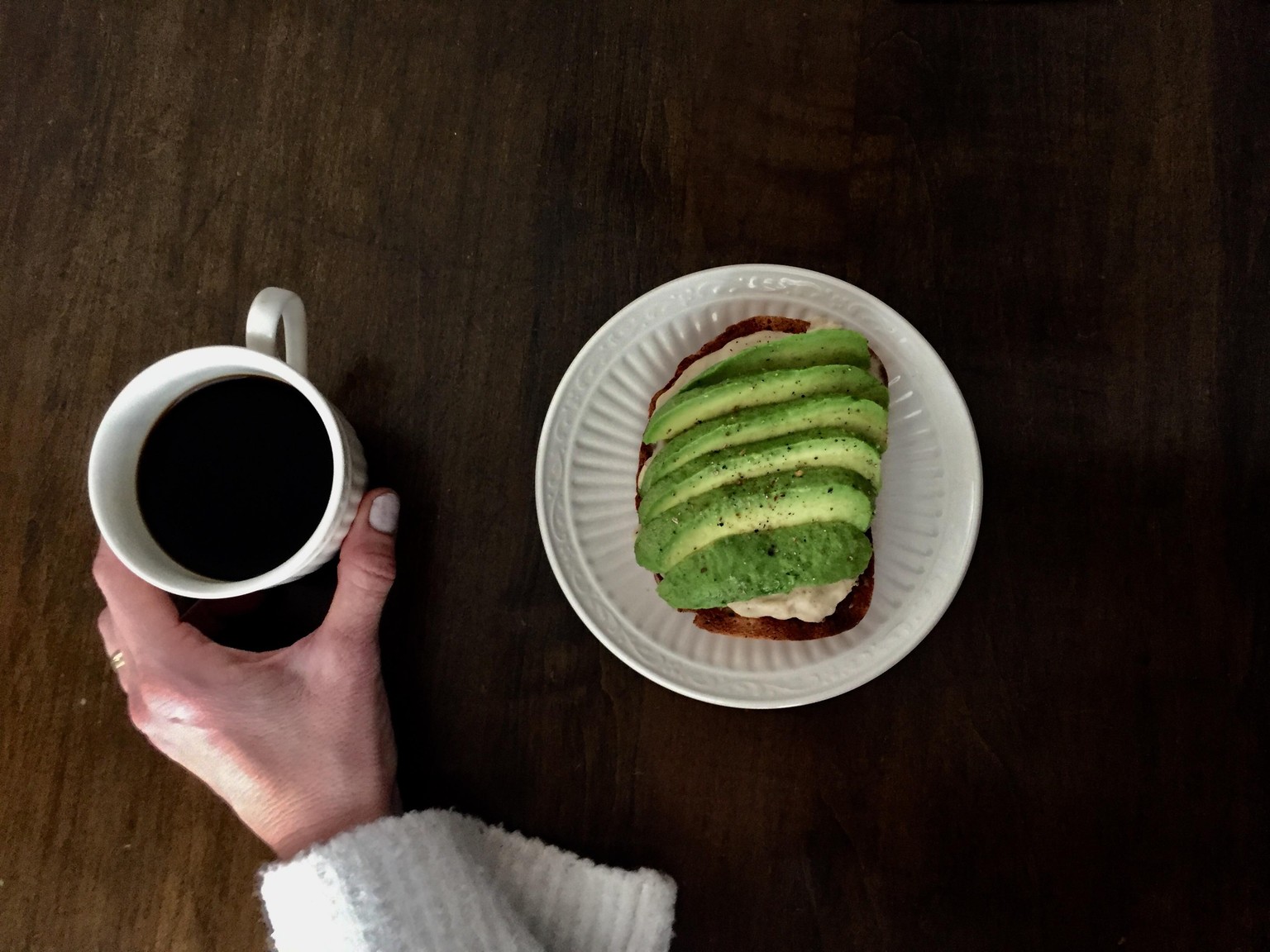 Simple shot of savory breakfast toast - image 1 - student project