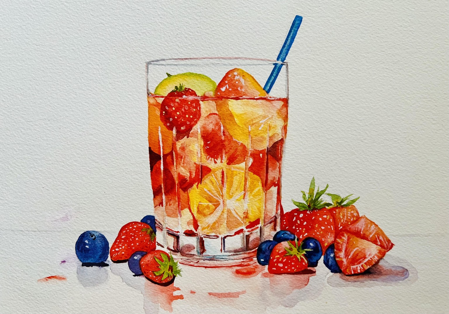 Vibrant fruit drink - image 1 - student project