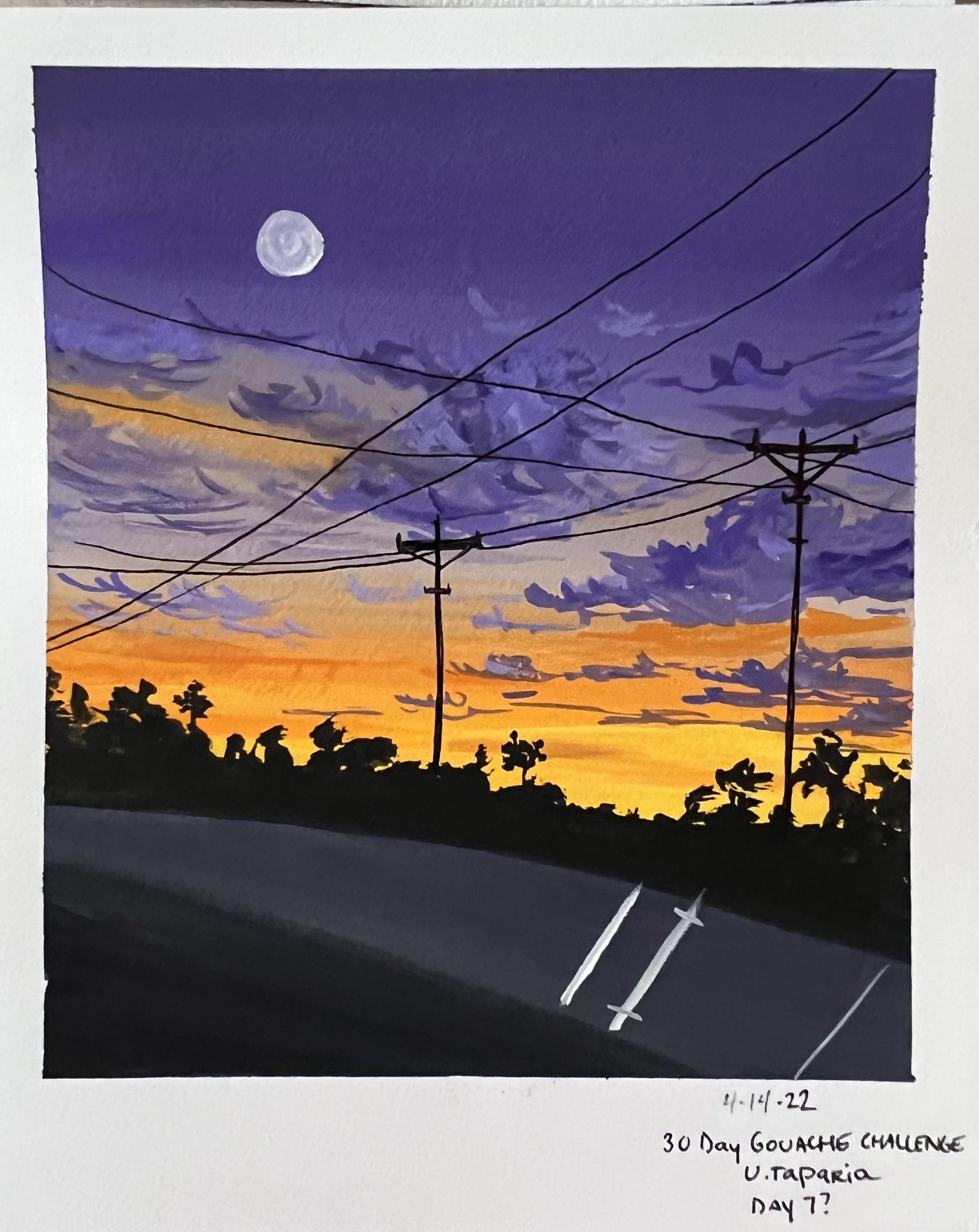 30 day gouache challenge - image 8 - student project