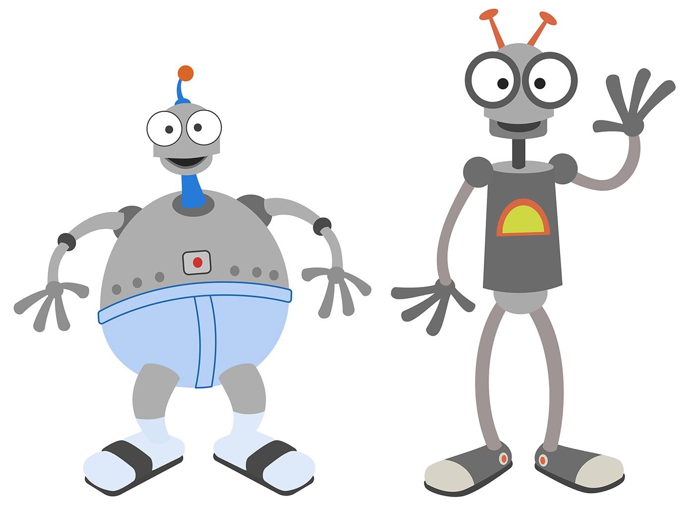 Two friendly robots - image 2 - student project