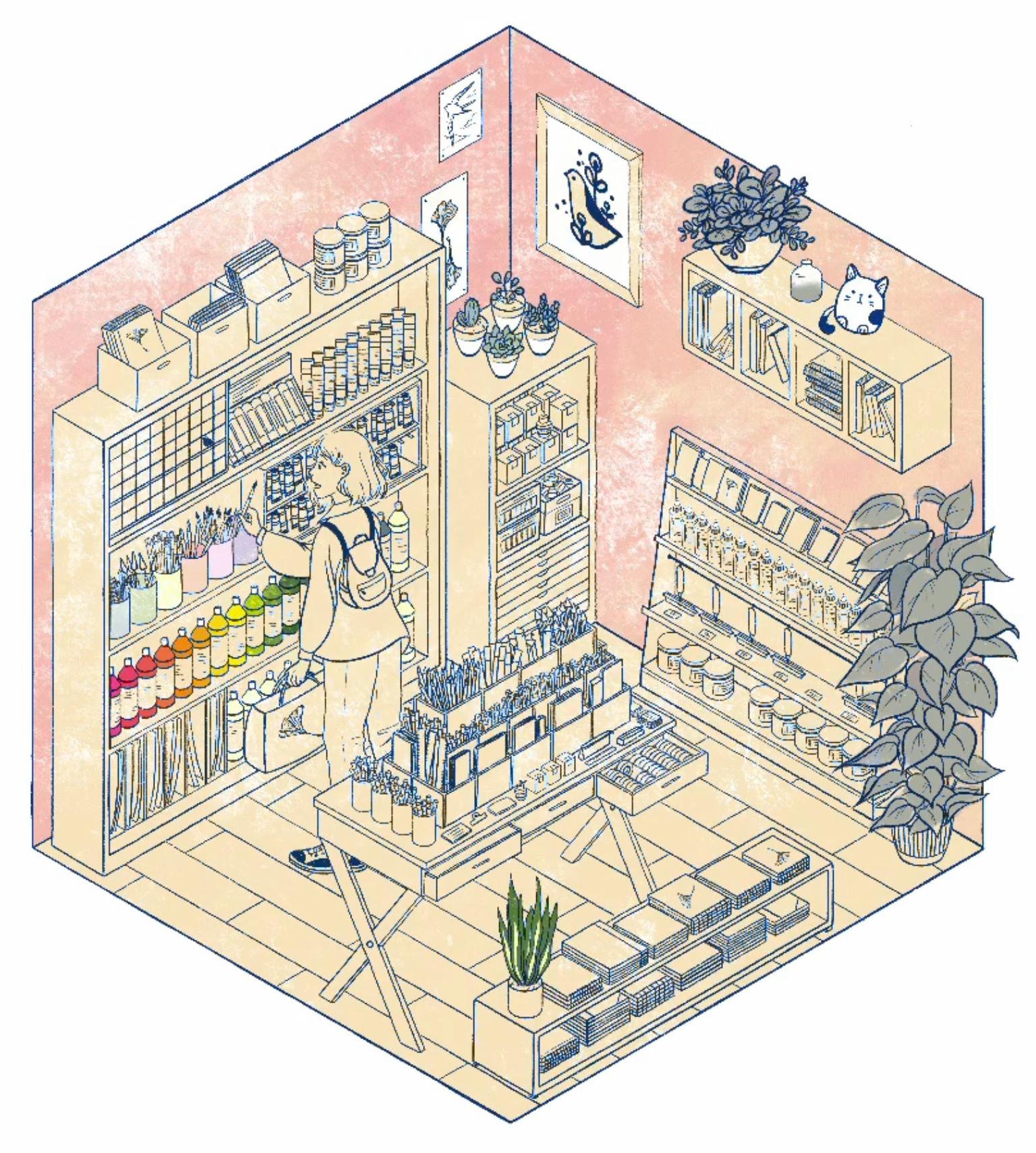 Artist in a Supply Store - image 4 - student project