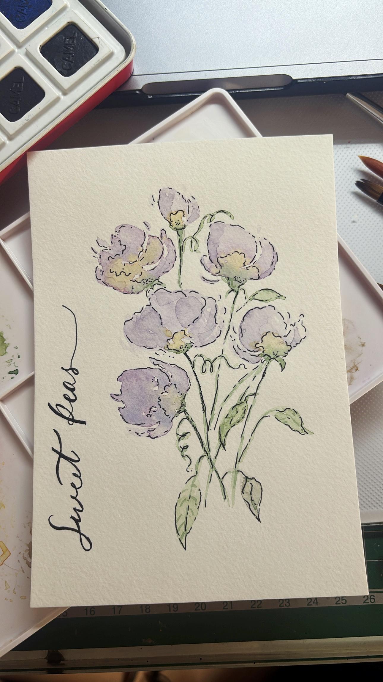Watercolor Florals - image 3 - student project
