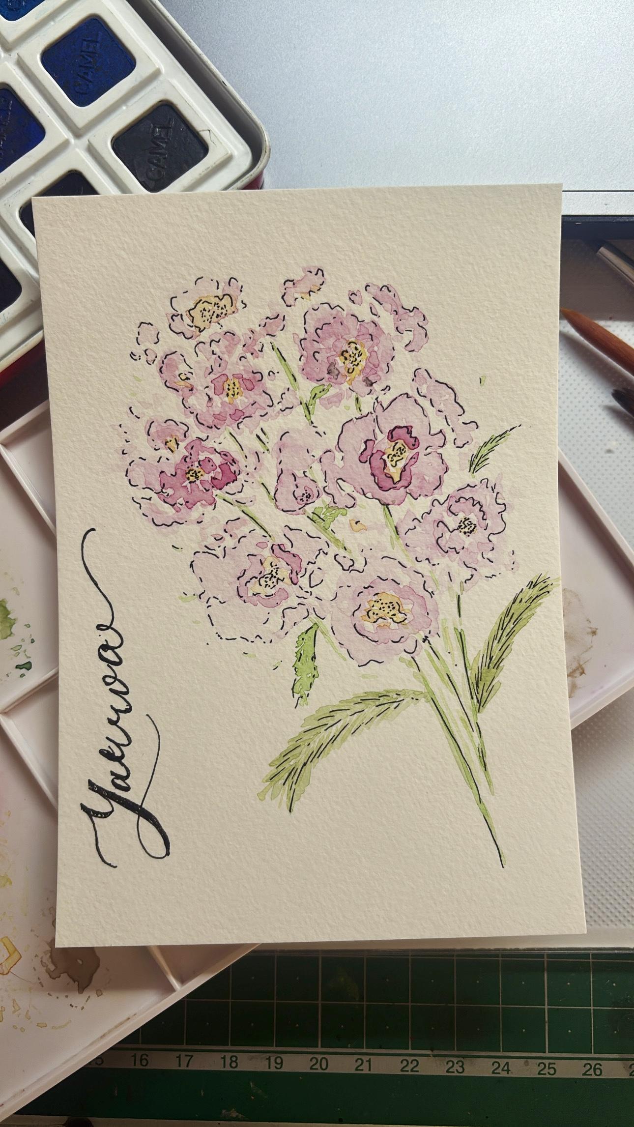 Watercolor Florals - image 5 - student project