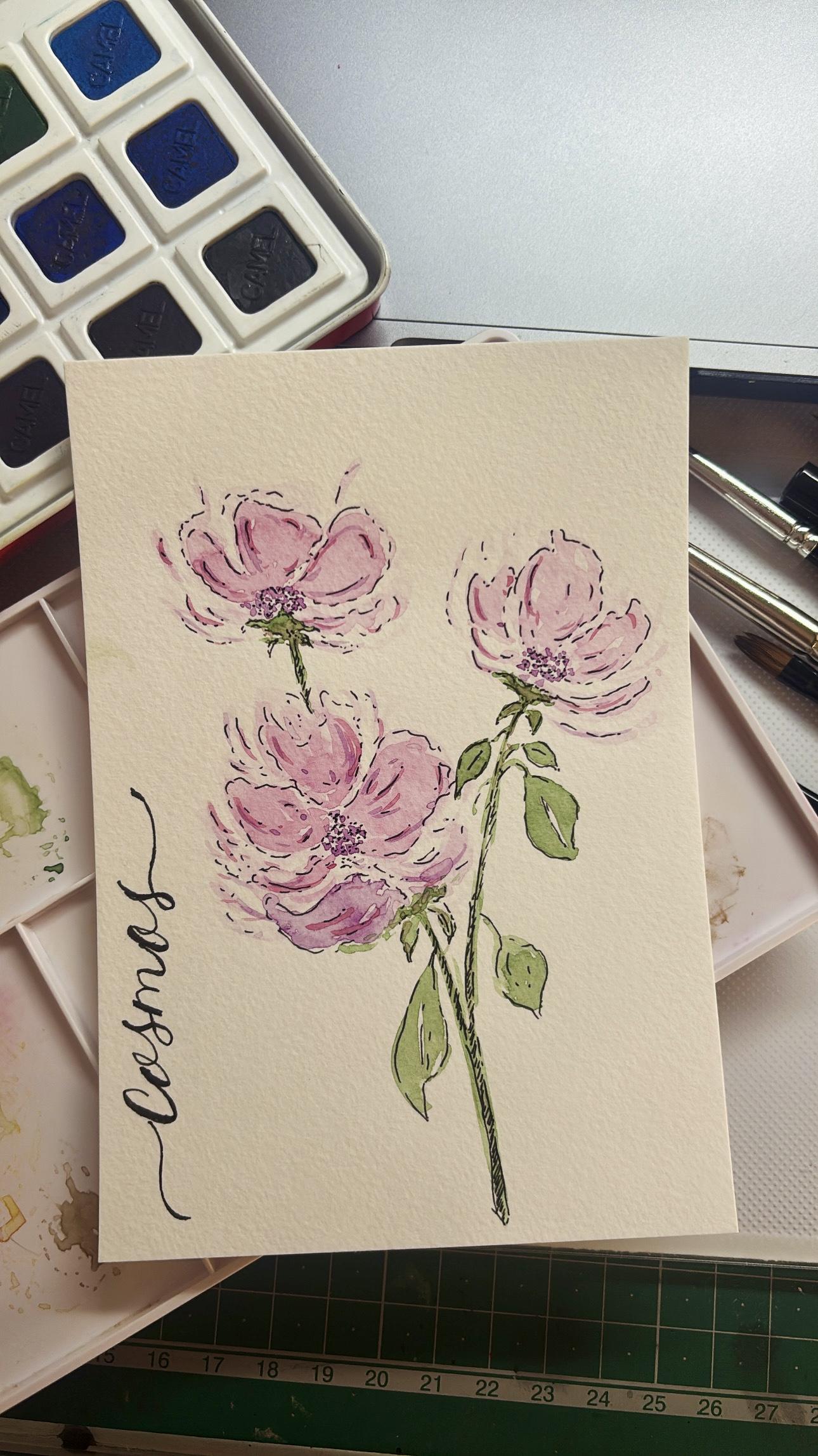 Watercolor Florals - image 1 - student project