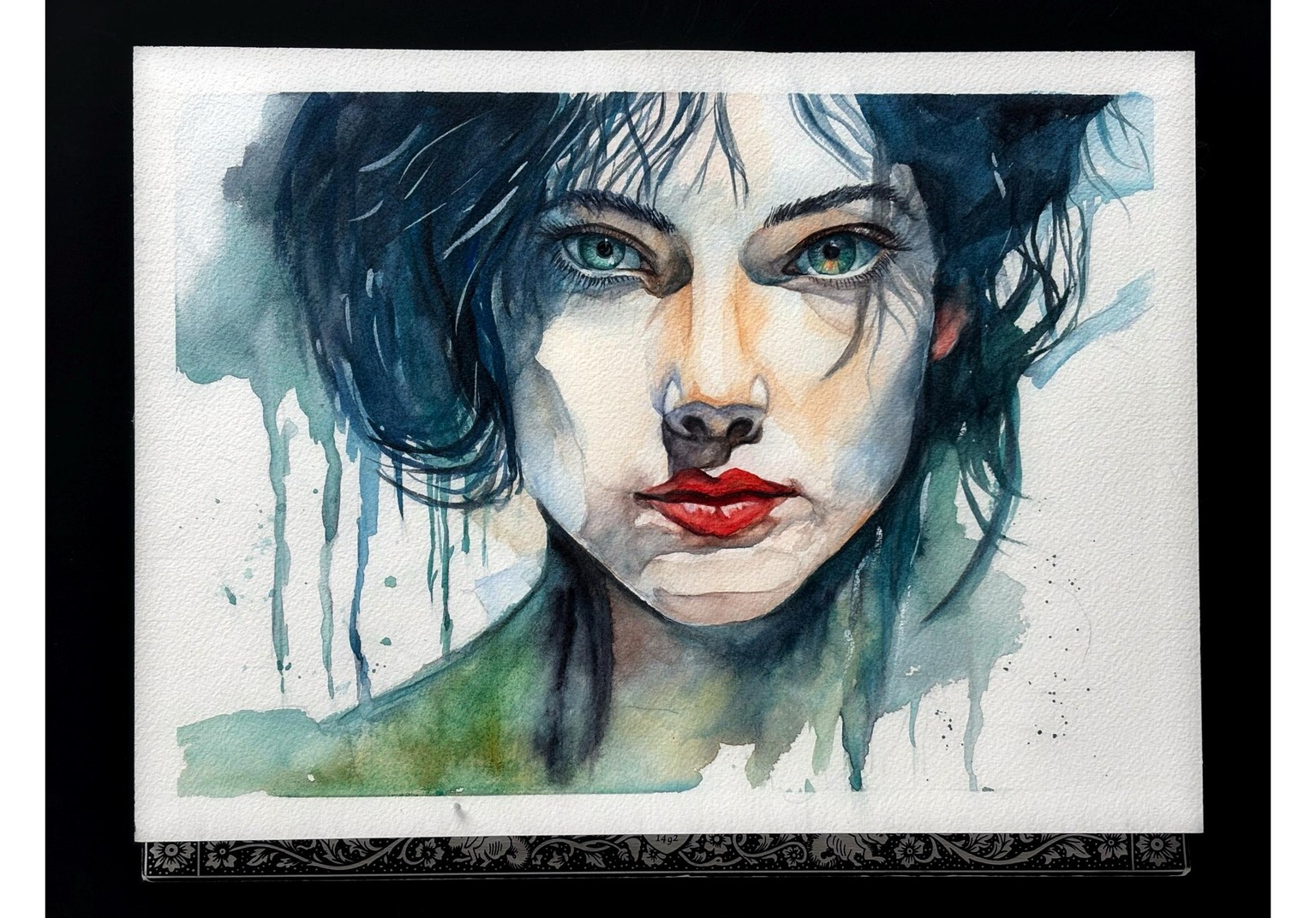 Watercolor Expressive Portrait - image 1 - student project