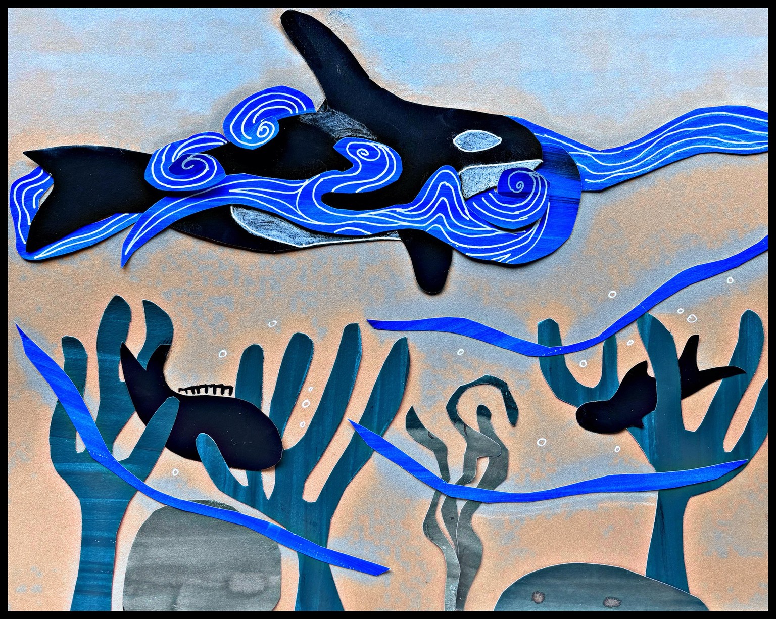 Cut Paper Collage Inspired by Matisse - image 2 - student project