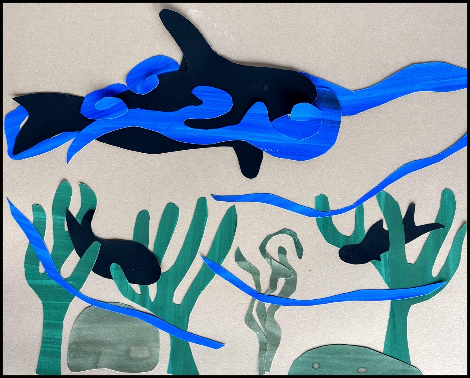 Cut Paper Collage Inspired by Matisse - image 1 - student project