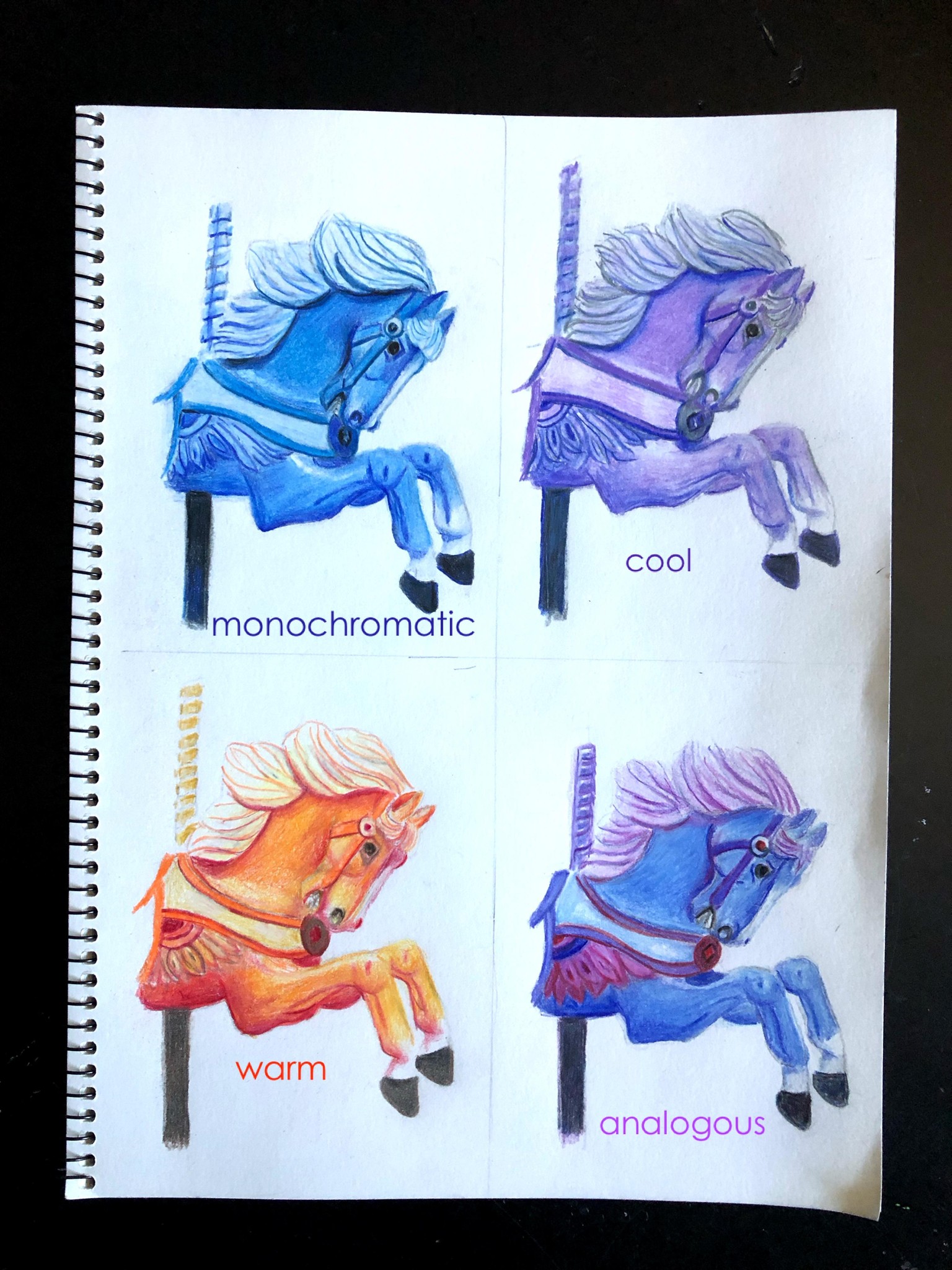 Colored Pencil Color Theory Studies - image 2 - student project
