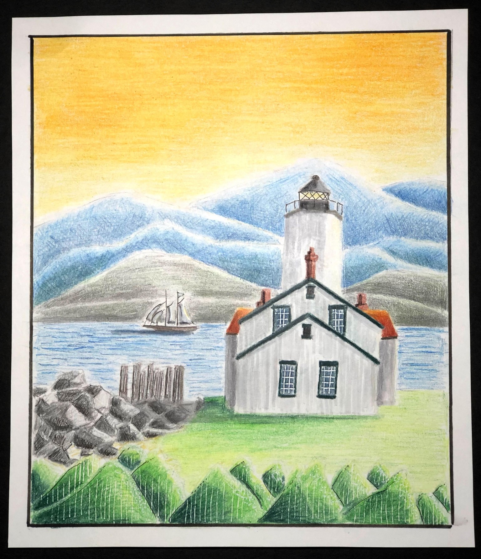 Luminance Colored Pencil Sketching - image 3 - student project