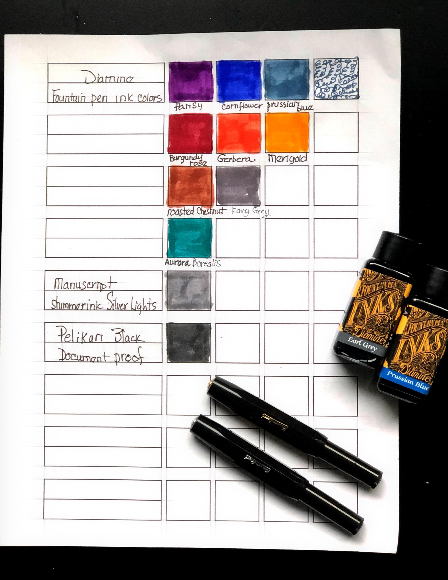 Beginner Fountain Pen inking - image 2 - student project