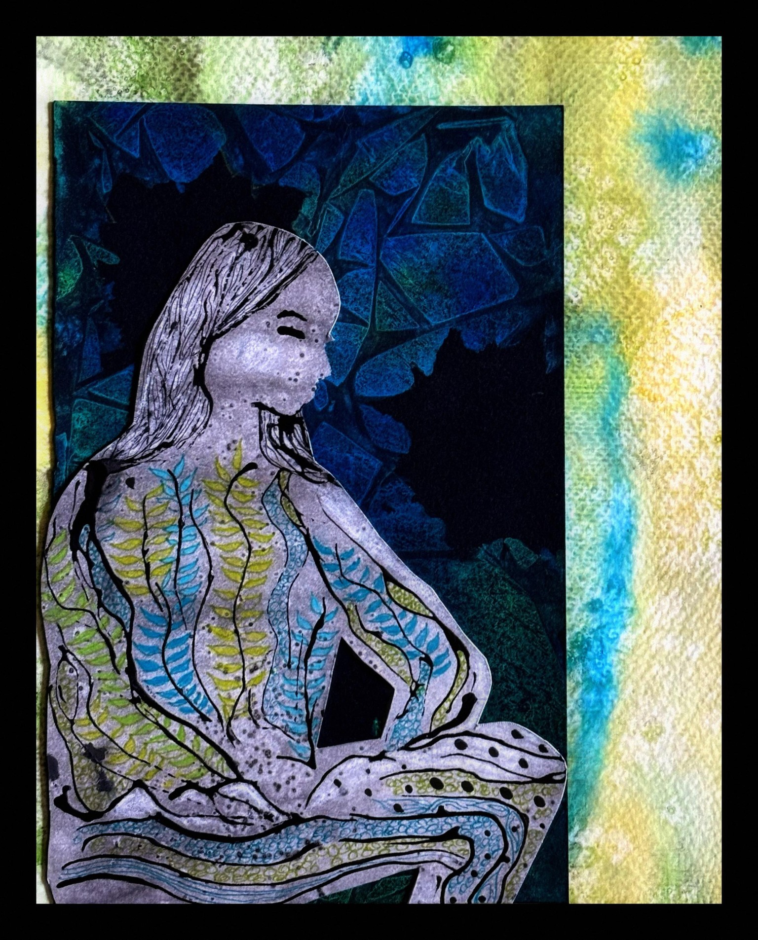 Mixed Media Collage Portrait - image 1 - student project