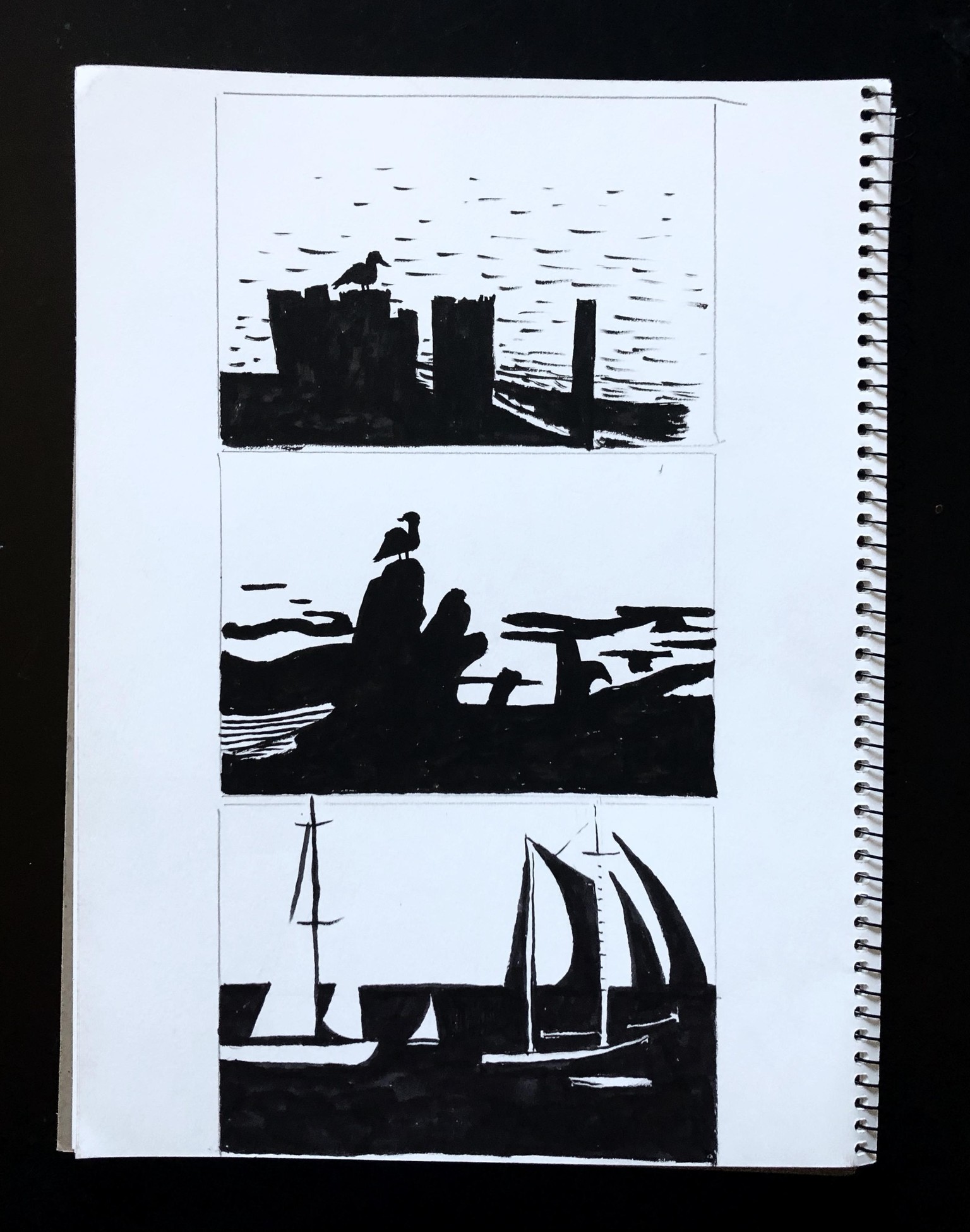 Notan Studies  Art Composition Fundamentals - image 2 - student project