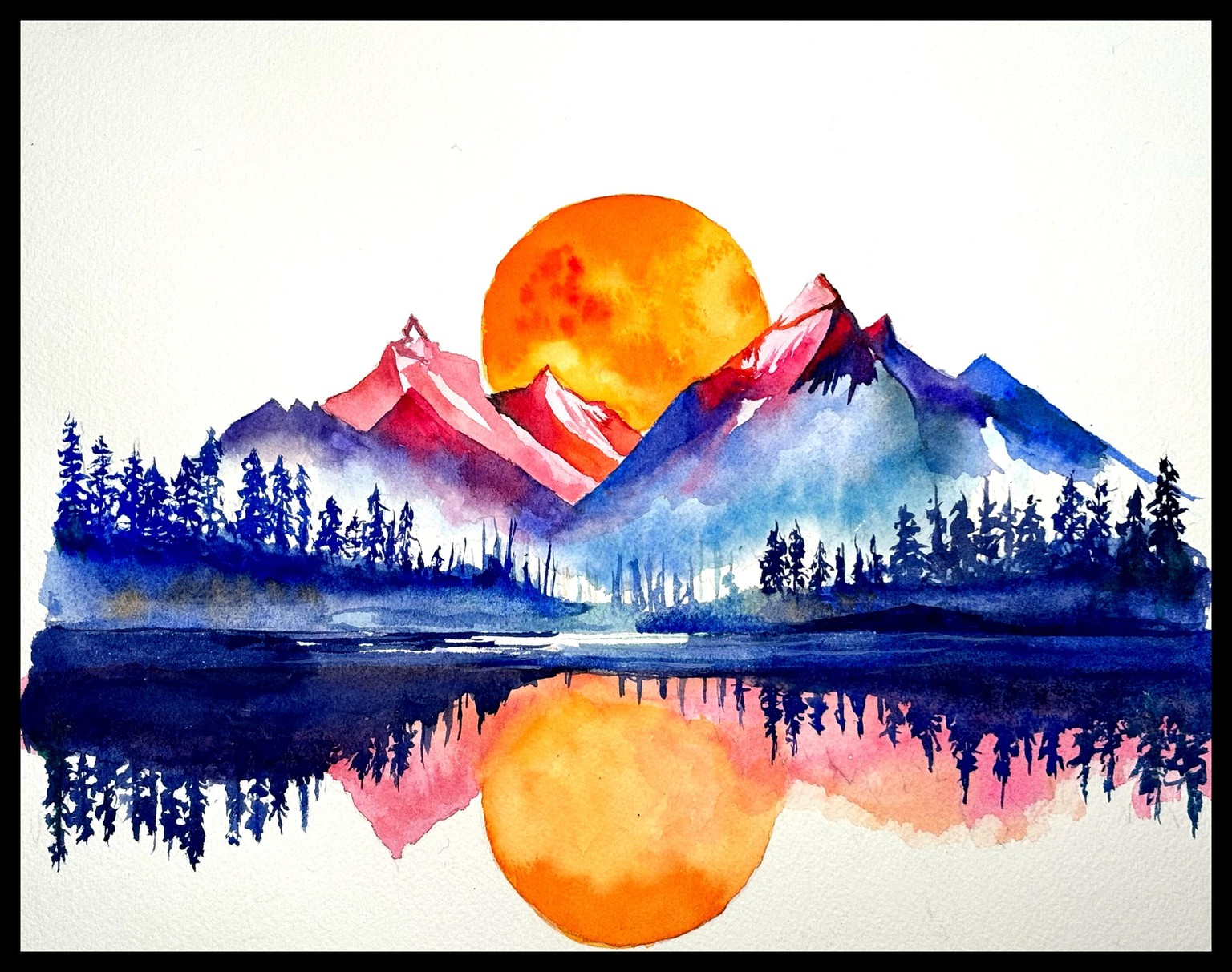 Colorful Mountain Sun - image 1 - student project