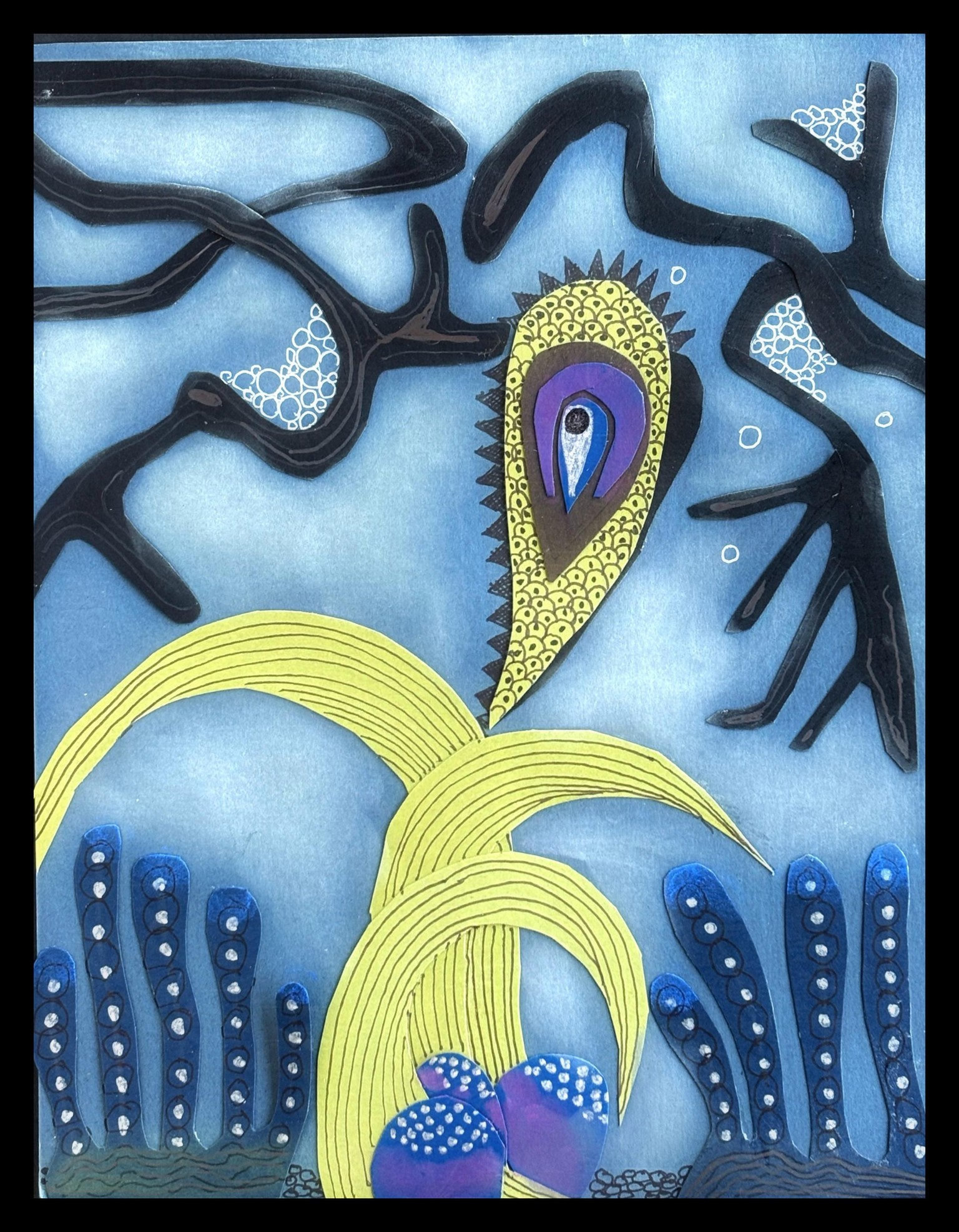Cut Paper Collage Inspired by Matisse - image 4 - student project