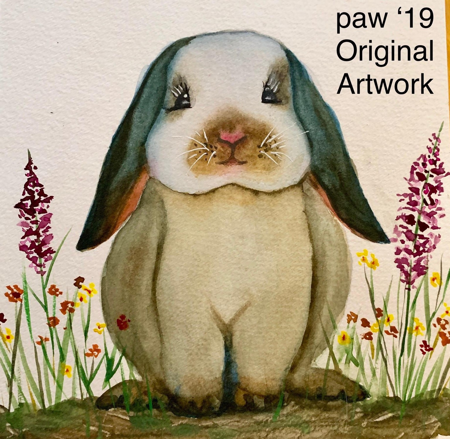 Watercolor Bunny - image 1 - student project