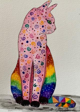 Whimsical Cat Practice - image 1 - student project