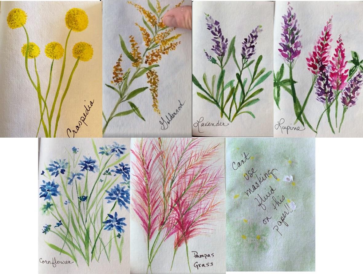 Painting Flowers with Marks: Painting Challenge - image 1 - student project