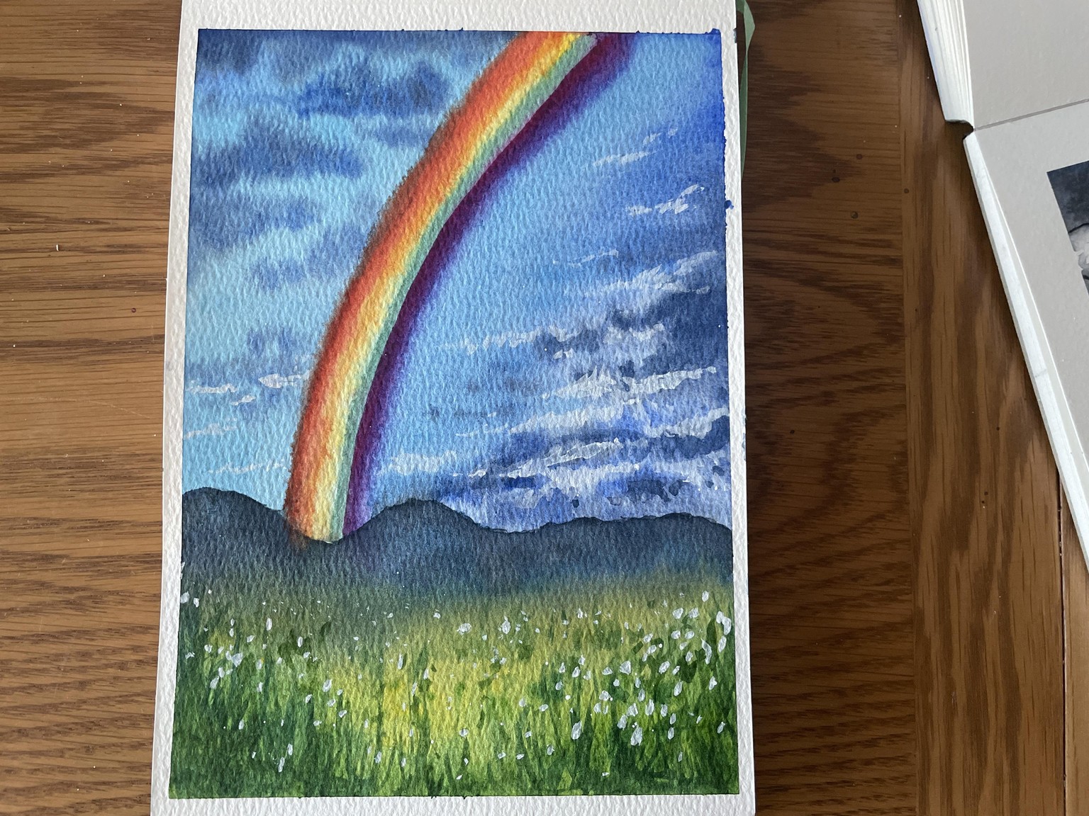 Monsoon inspired watercolour paintings - image 1 - student project