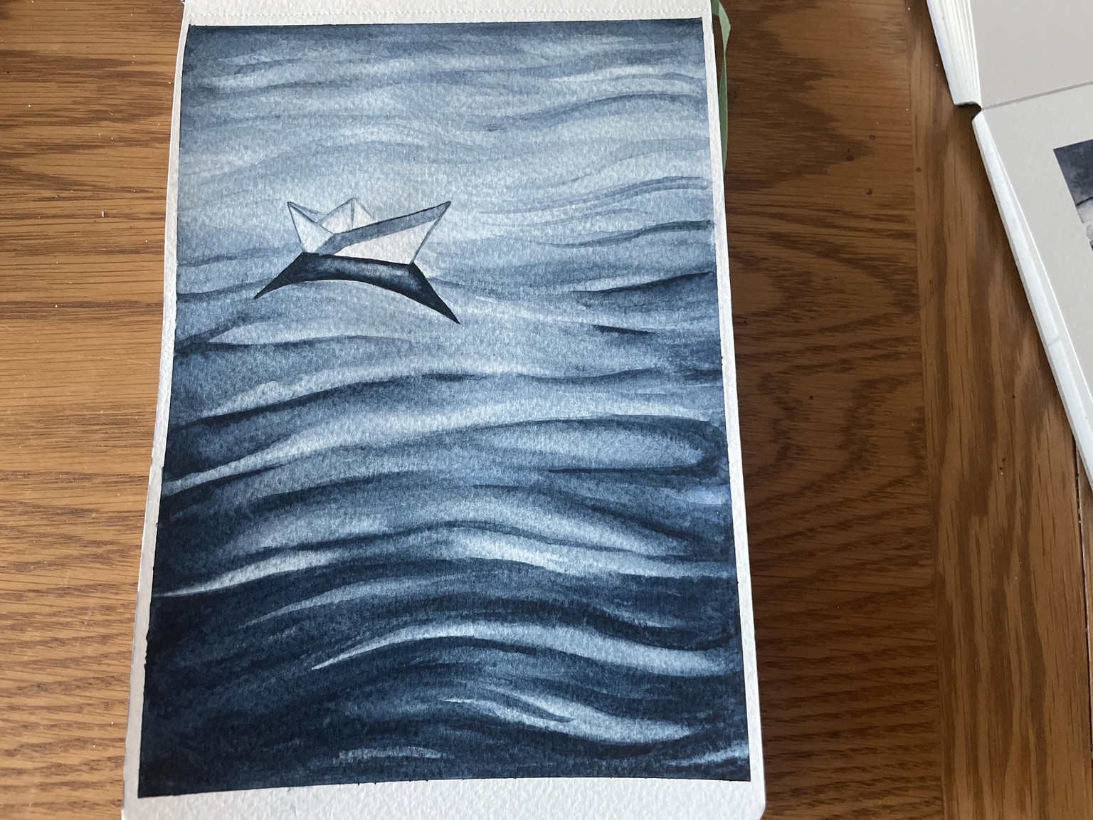 Monsoon inspired watercolour paintings - image 2 - student project