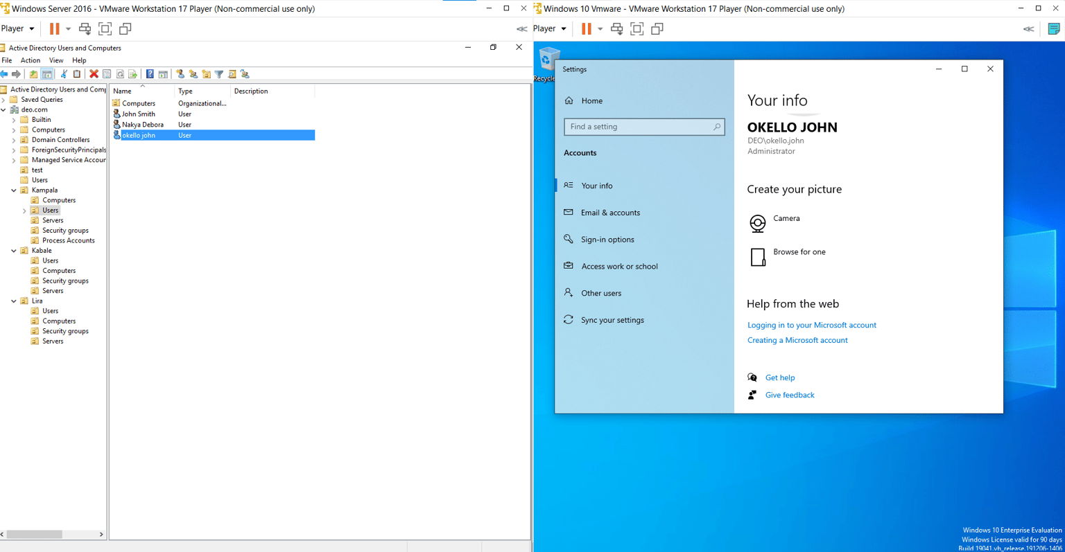 DEO. COM ACTIVE DIRECTORY - image 1 - student project