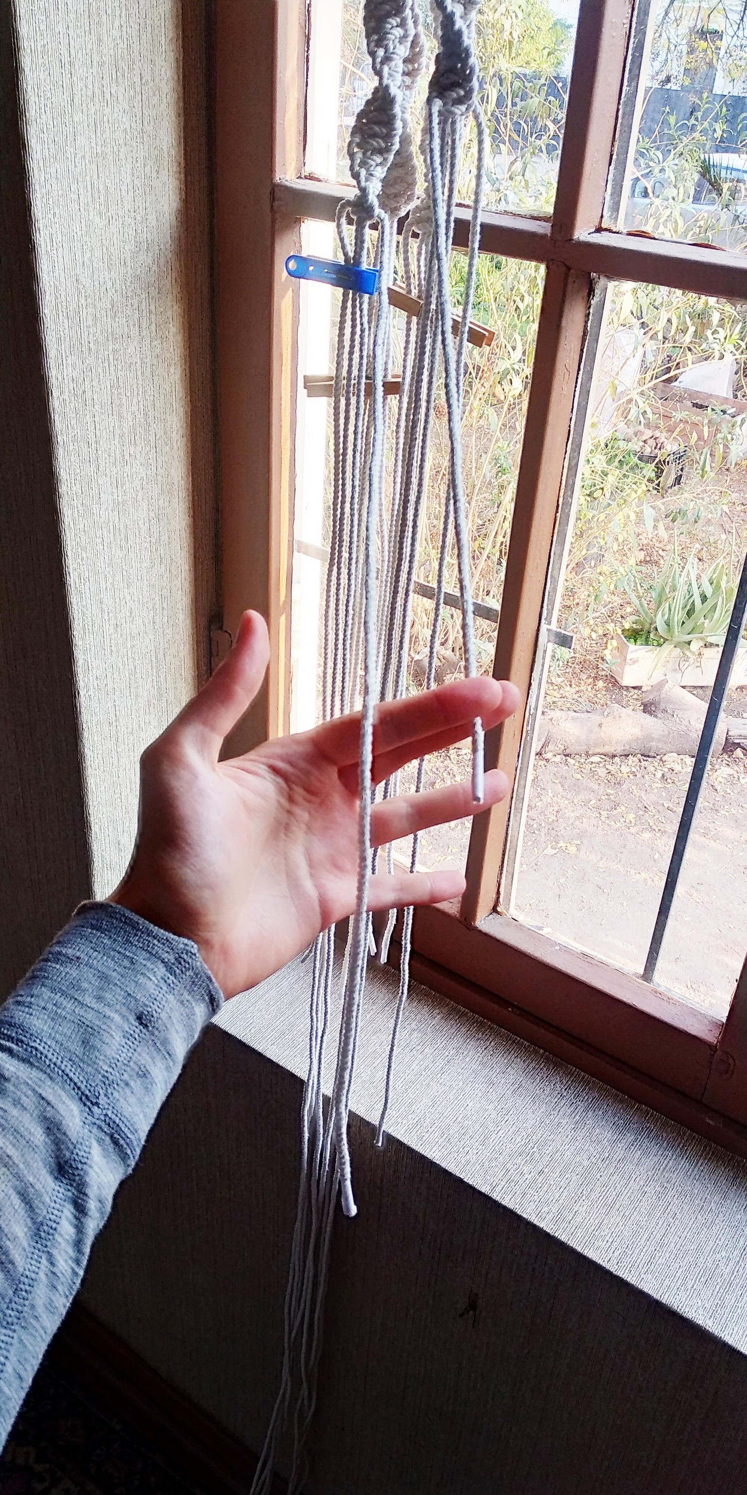 macrame plant hanger - image 2 - student project