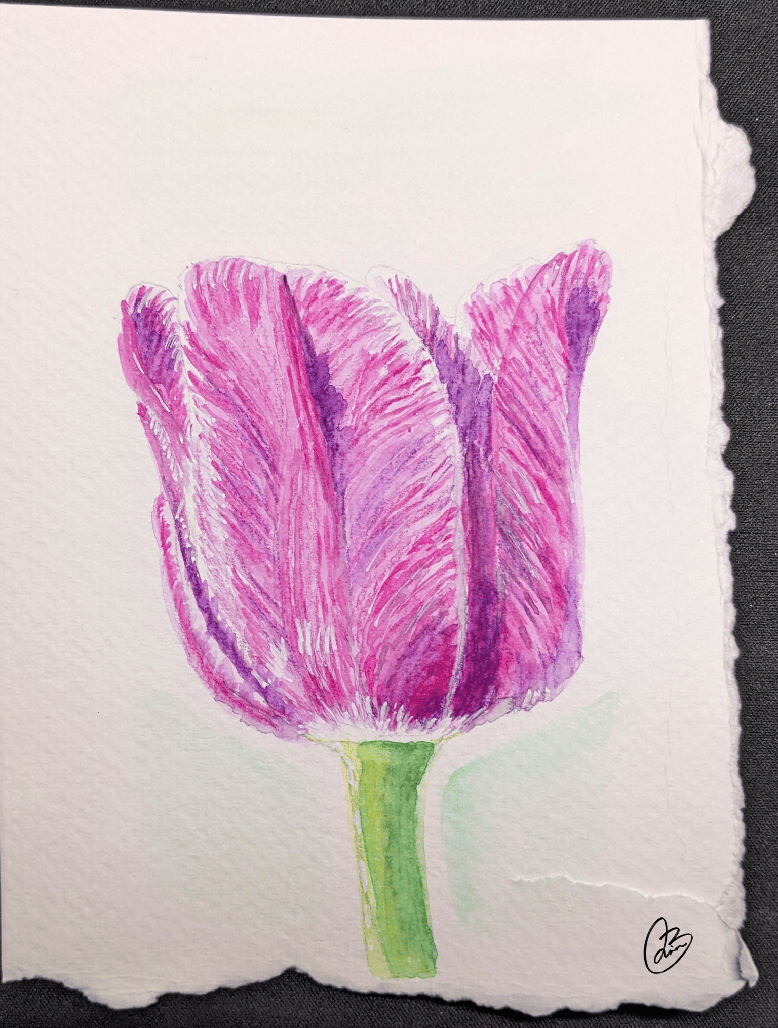 Watercolor florals - image 2 - student project