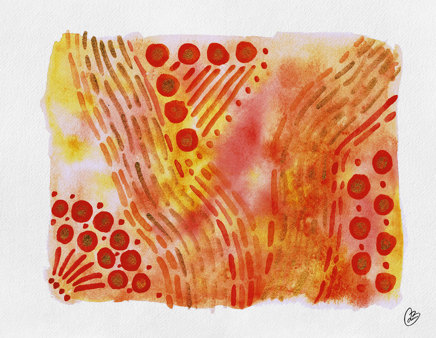 Five watercolor doodles for self-care - image 5 - student project