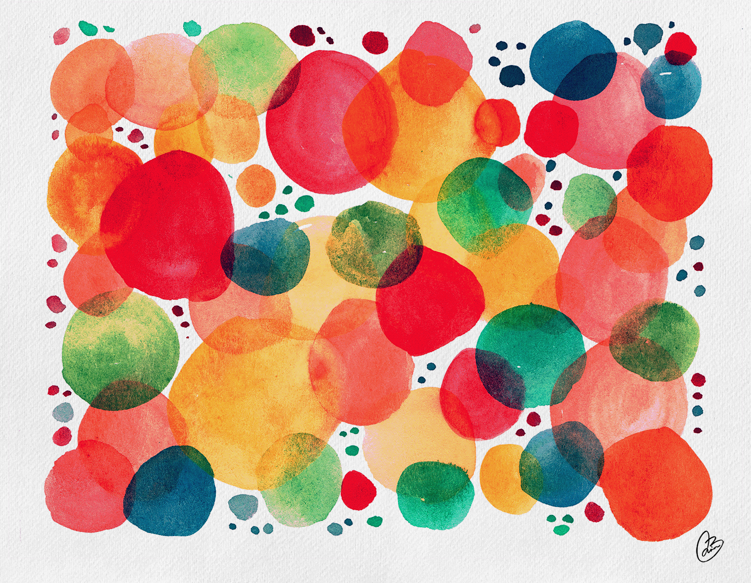 Five watercolor doodles for self-care - image 4 - student project