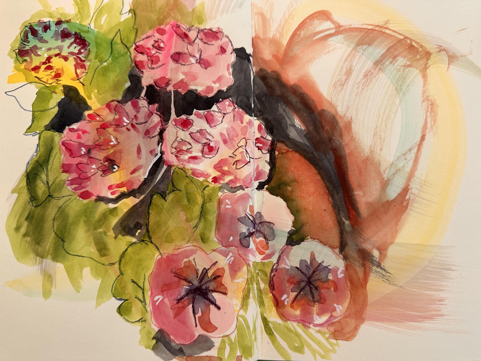 Expressive sketches in mixmedia - image 4 - student project