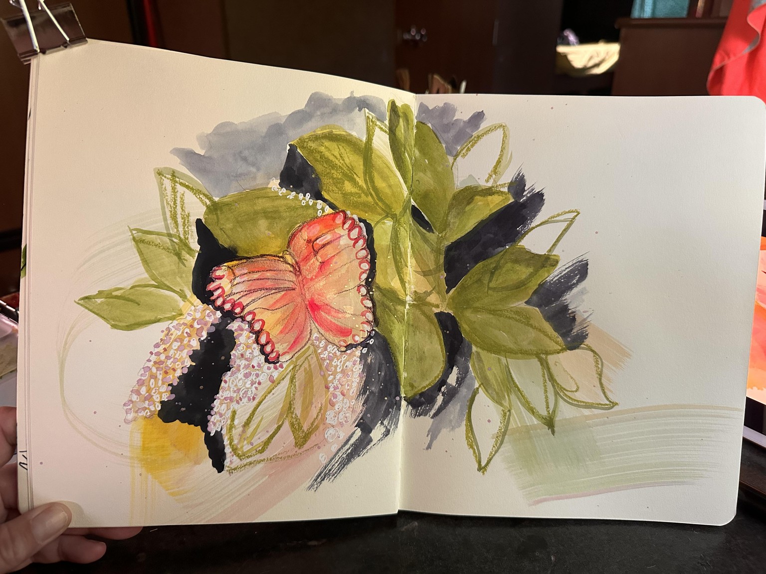 Expressive sketches in mixmedia - image 2 - student project
