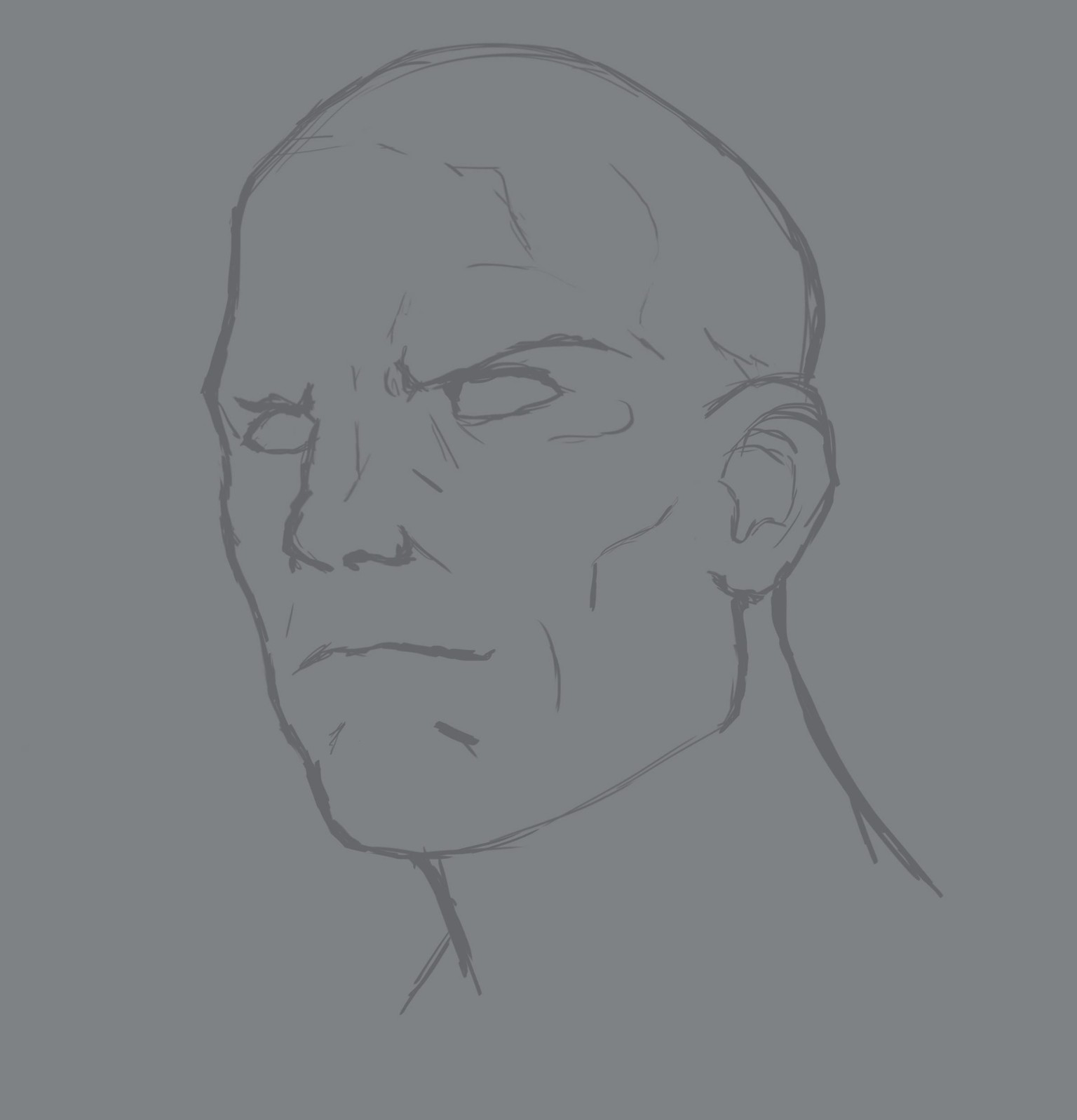 Head Study (Male, Female, Villain, Punk Girl, Buddy) - image 1 - student project
