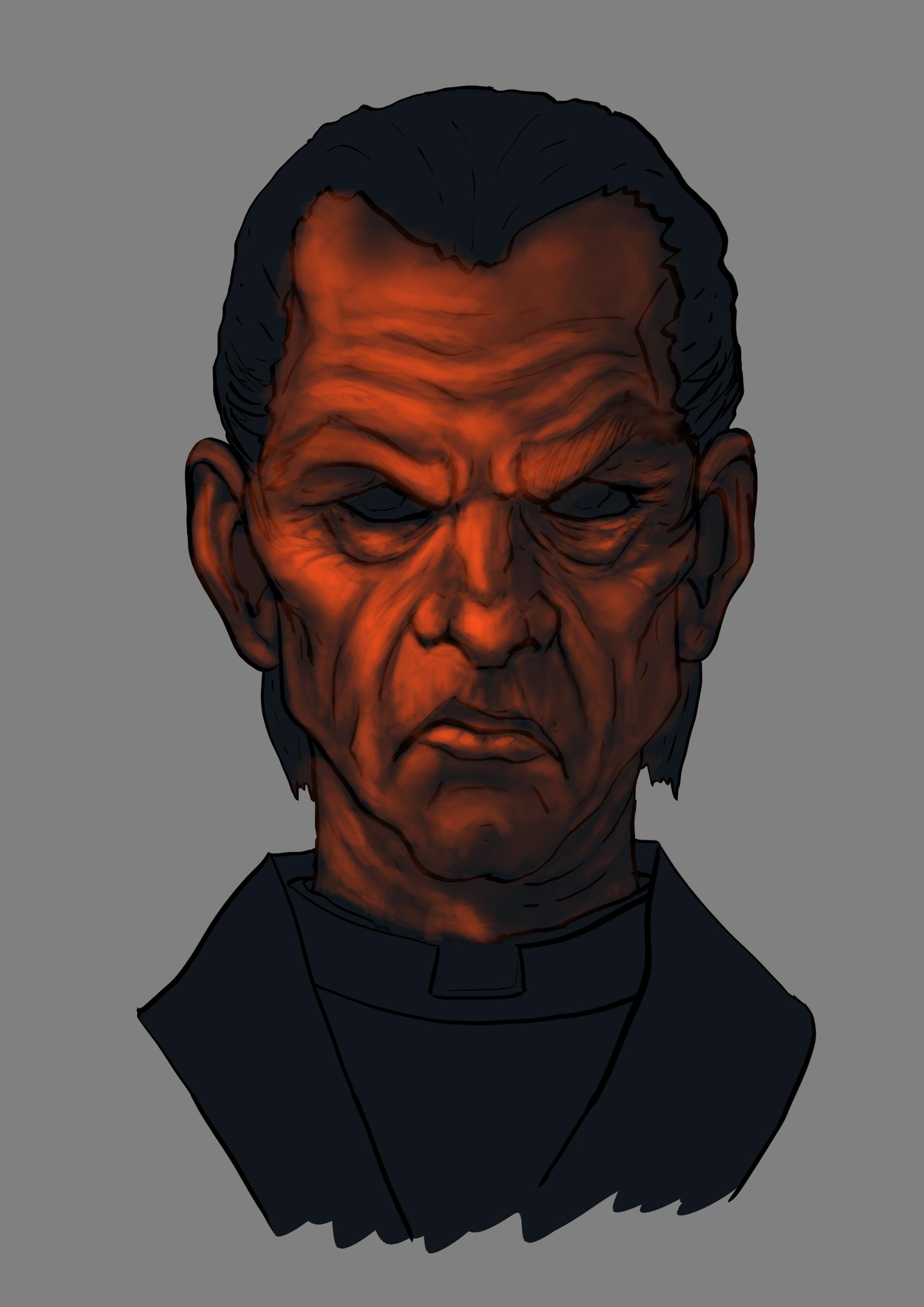 Head Study (Male, Female, Villain, Punk Girl, Buddy) - image 10 - student project