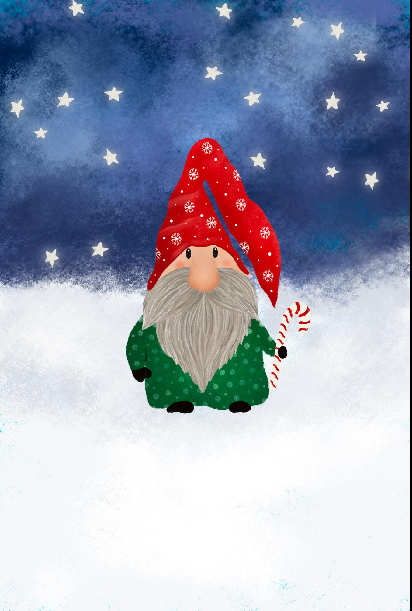 Gnome with stars and candy cane - image 2 - student project