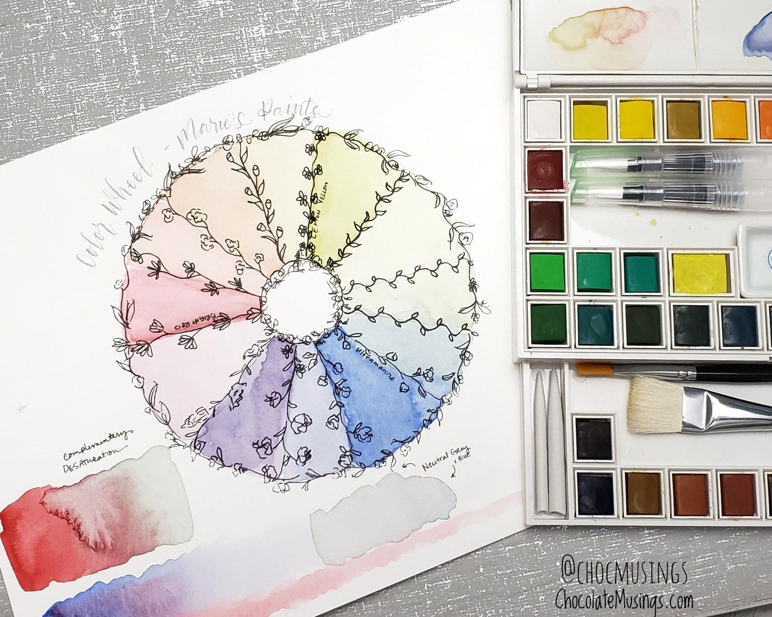 Decorated Color Wheel - image 1 - student project