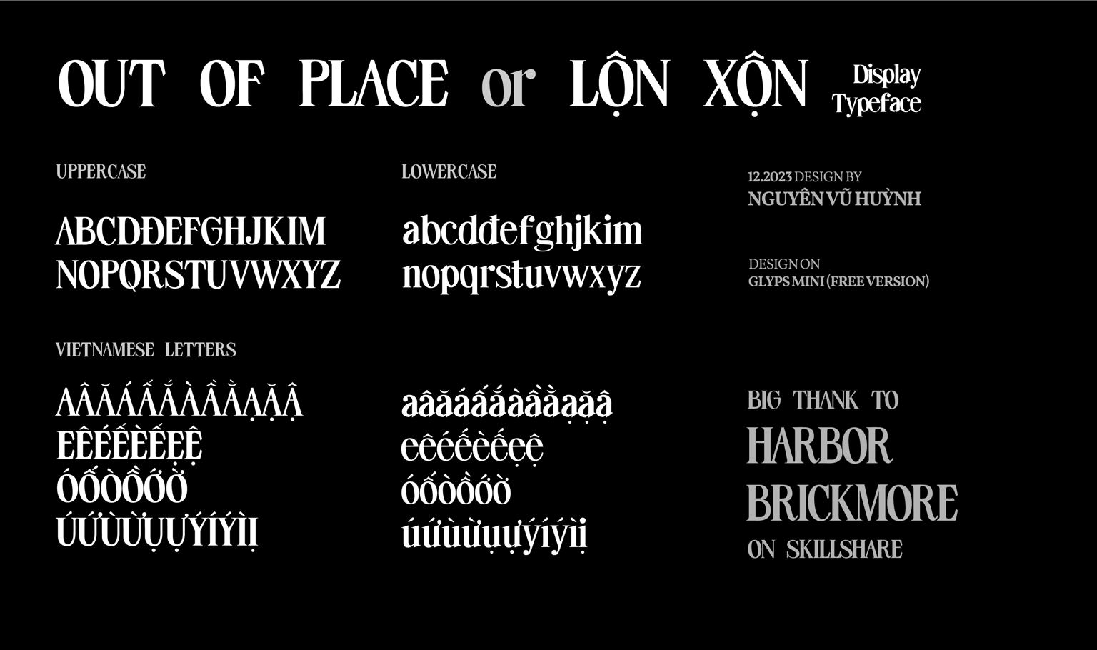 OUTOFPLACE Typeface - image 1 - student project