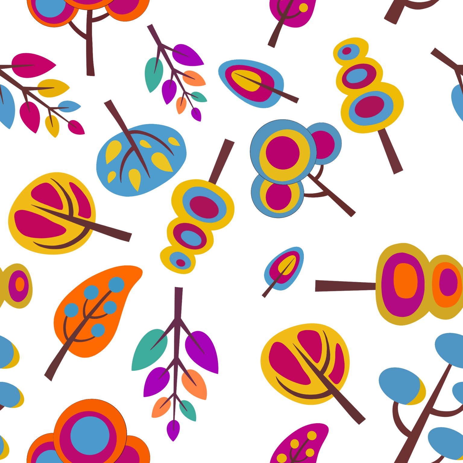 Seamless pattern using procreate - image 1 - student project