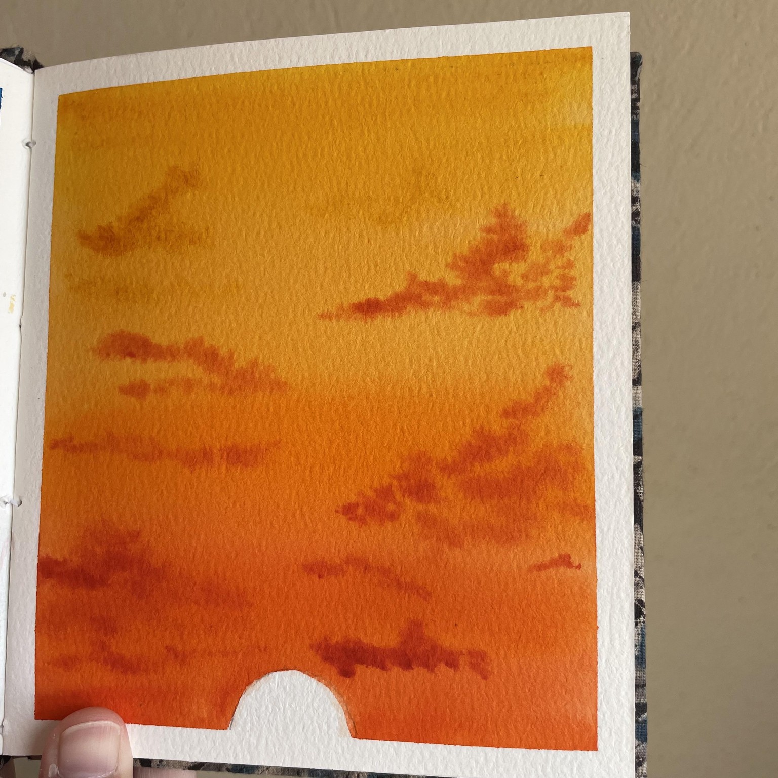 Painting skies in watercolour - image 5 - student project