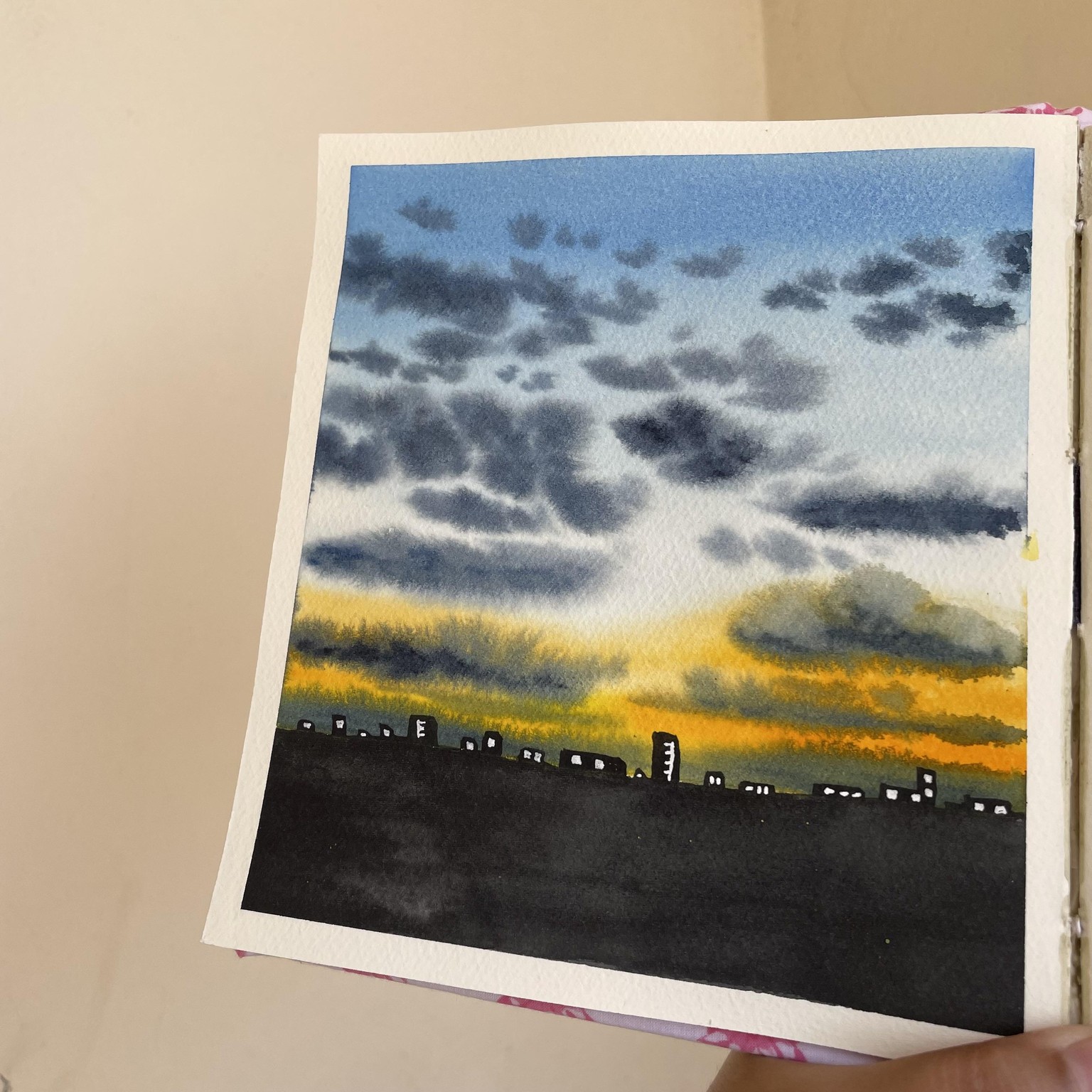 Painting skies in watercolour - image 8 - student project
