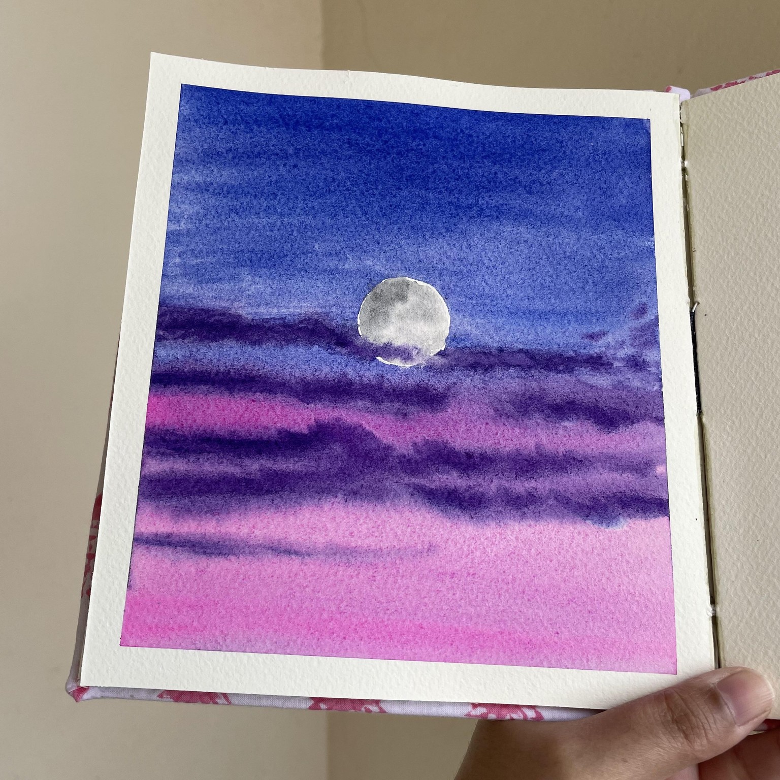 Watercolour Moonscape - image 3 - student project