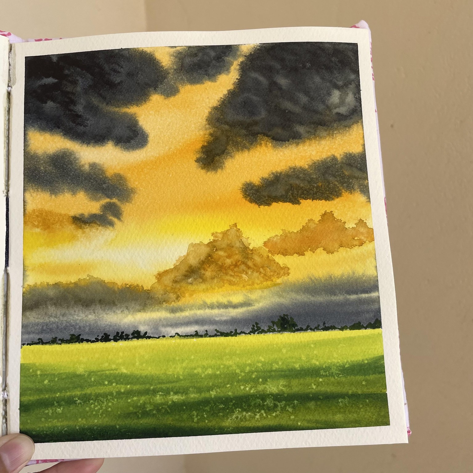 Painting skies in watercolour - image 9 - student project