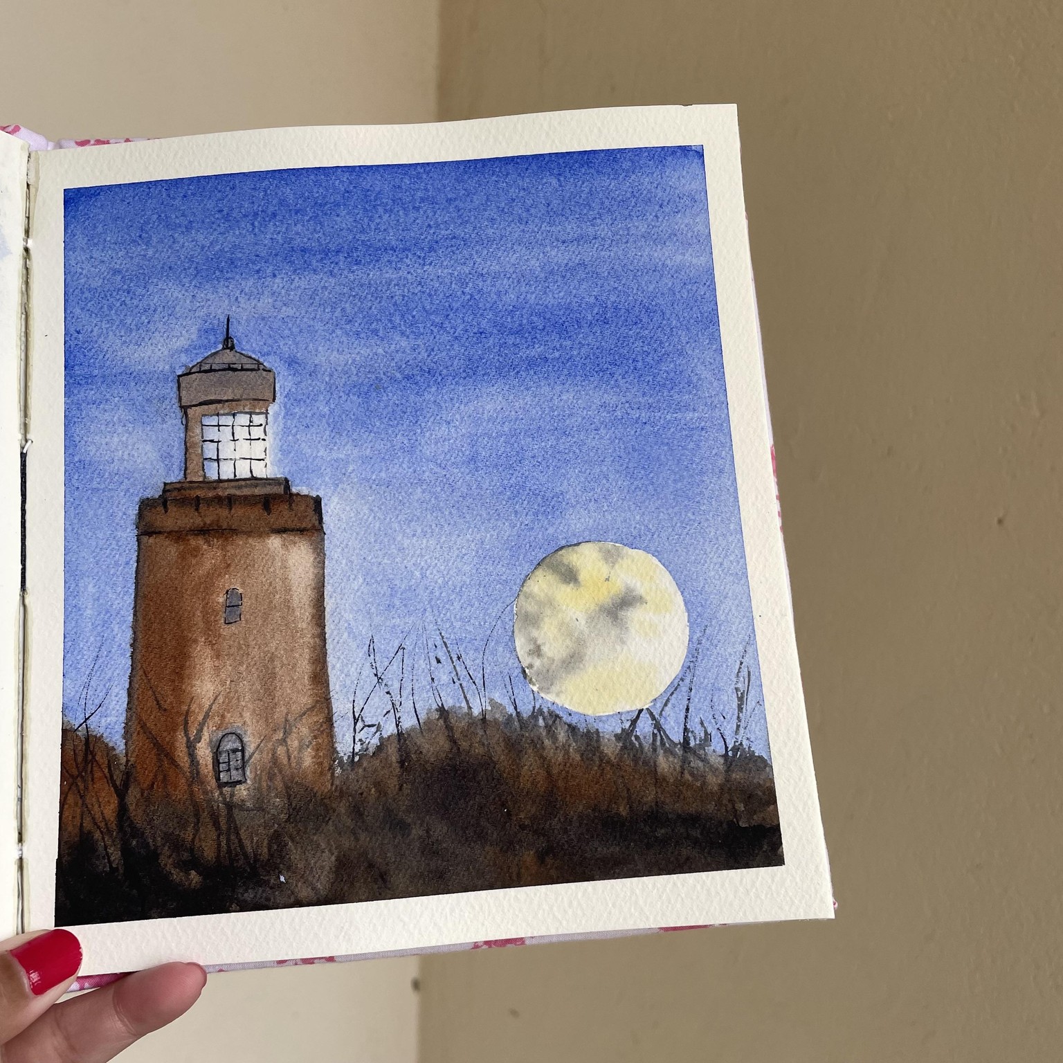 Watercolour Moonscape - image 6 - student project